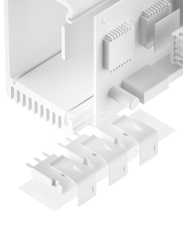 Silikonfolie TFO-R-SI – Weiße, glasfaserverstärkte Wärmeleitfolie (3,5 W/mK) für Kühlflächen und elektronische Module.