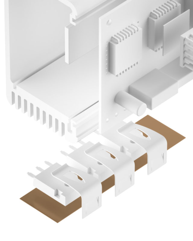 Silikonfolie TFO-J-SI – Dunkelbraune, glasfaserverstärkte Wärmeleitfolie (2,0 W/mK) mit hoher Isolation und mechanischer Stabilität.