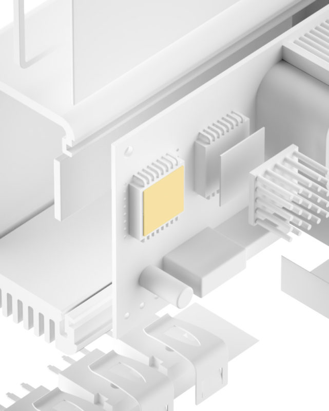 Aluminiumfilm TPC-R-AL – Weißer Phase‑Change‑beschichteter Aluminiumfilm zur thermischen Anbindung elektronischer Komponenten.